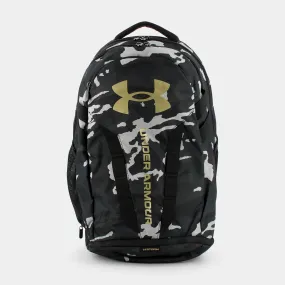 1361176UA Hustle 5.0 Black Camo Gold Backpack - Zaini