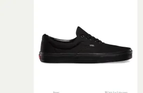 2 pairs size 10 and 13 Black/Black Vans Era's - Nic Miller Training Theme - Custom Order