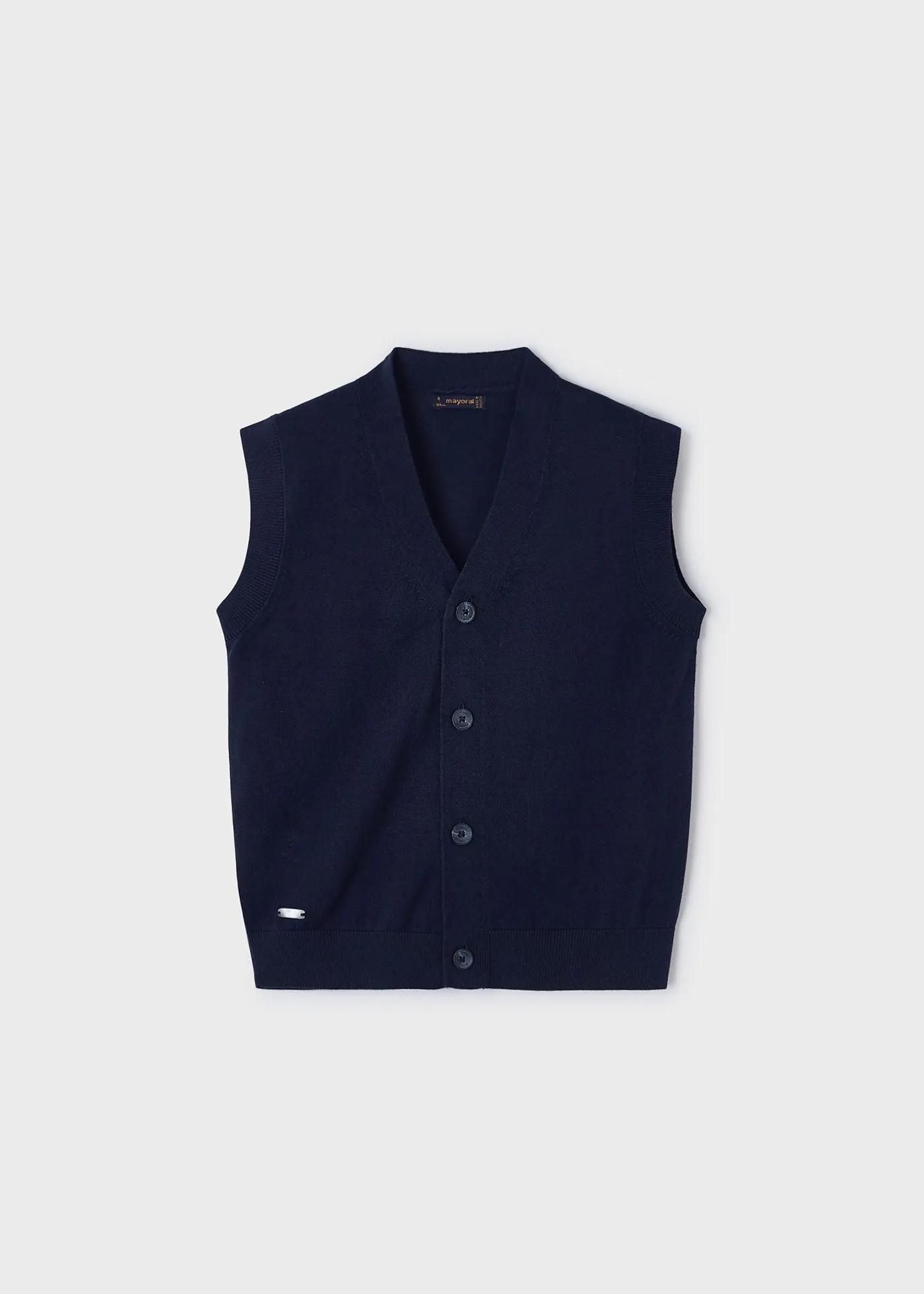 3358 - Knit boy's vest - Navy