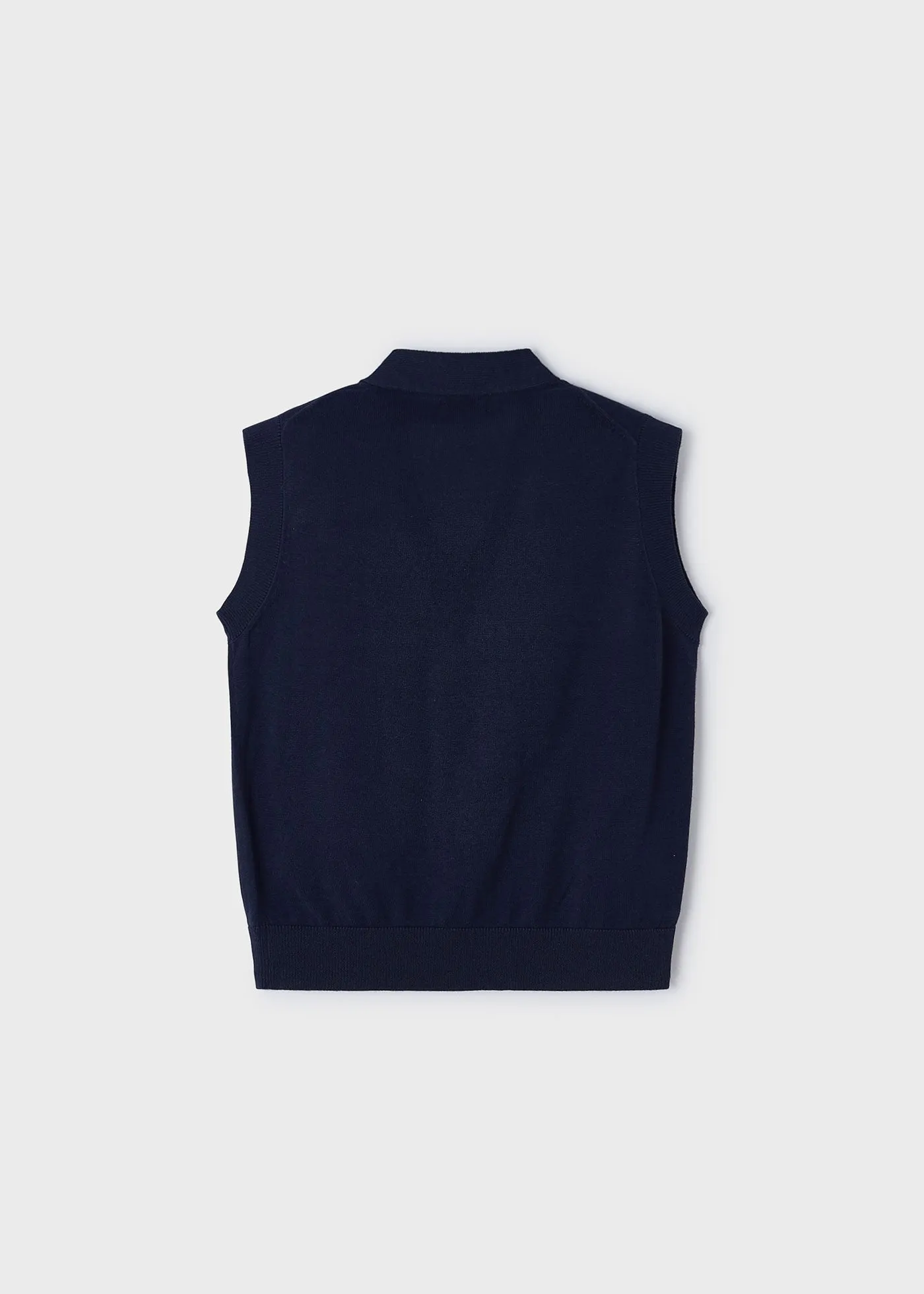 3358 - Knit boy's vest - Navy