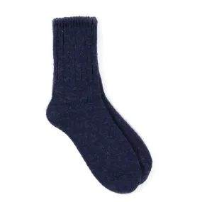 60 Yarns Navy Cotton Socks - Buy Now