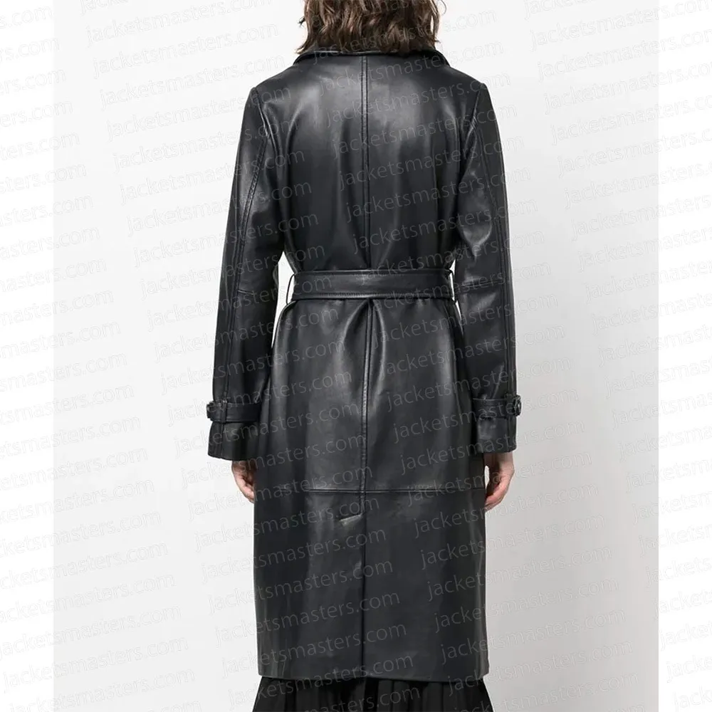 A Paris Proposal Bethany Brown Leather Coat