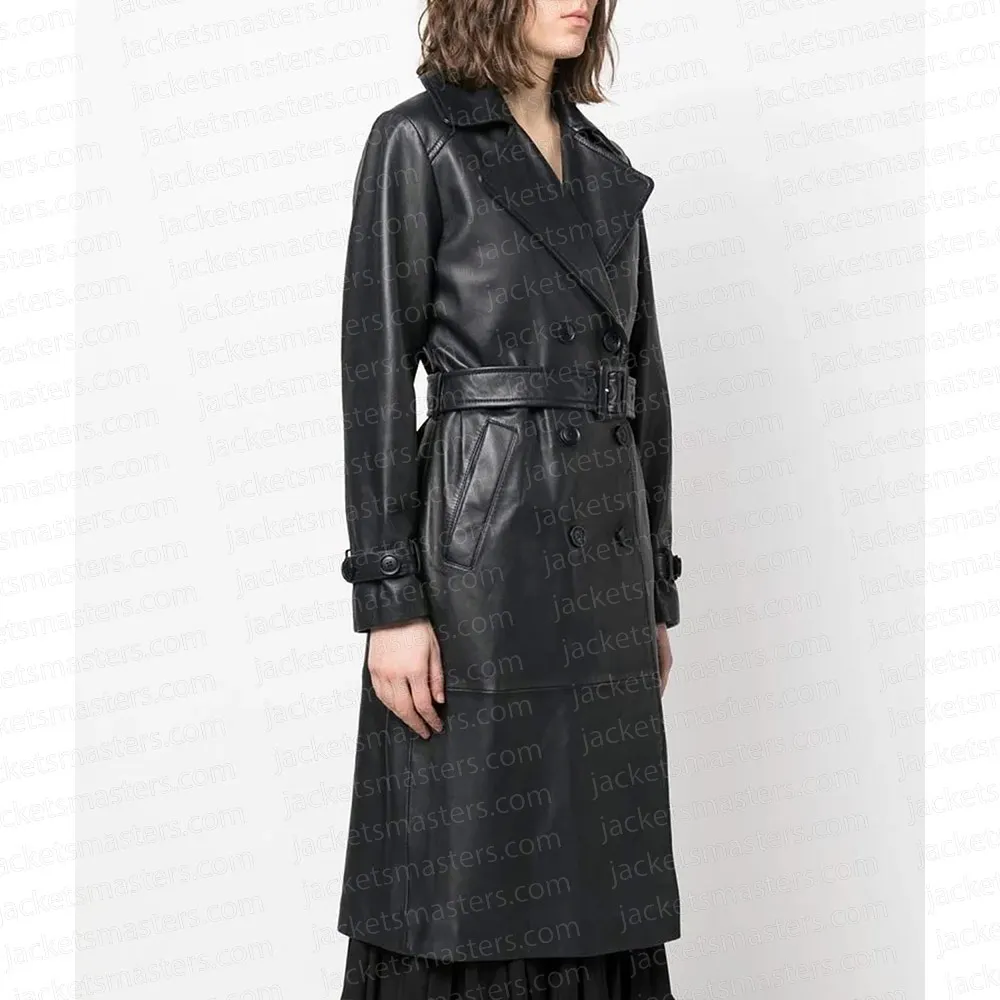 A Paris Proposal Bethany Brown Leather Coat