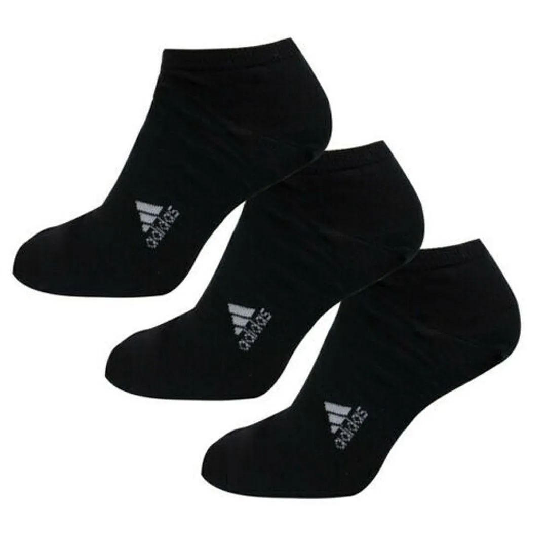 Adidas men's black shoe liner socks 3-pack