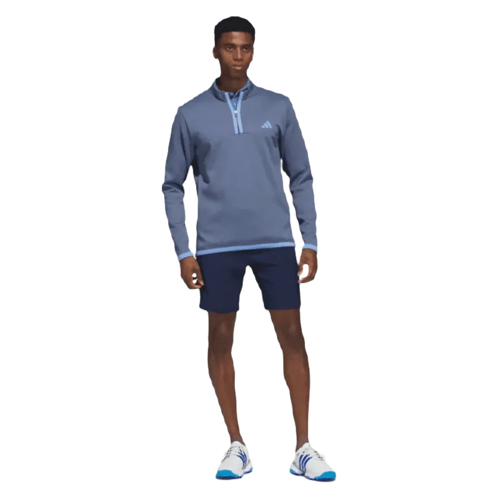 Adidas Microdot Golf Pullover 1/4 Zip - Navy 2023 Adidas Golf Pullover Navy 1/4 Zip Microdot