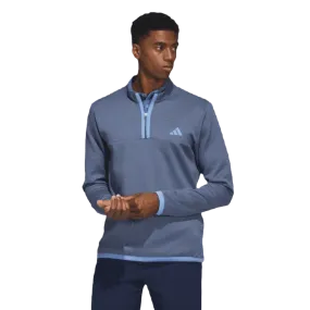 Adidas Microdot Golf Pullover 1/4 Zip - Navy 2023 Adidas Golf Pullover Navy 1/4 Zip Microdot