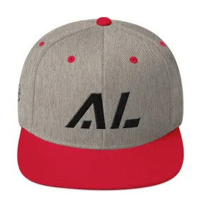 Alabama Hat - Flat Brim - Black Embroidery - AL - Hat Color Options