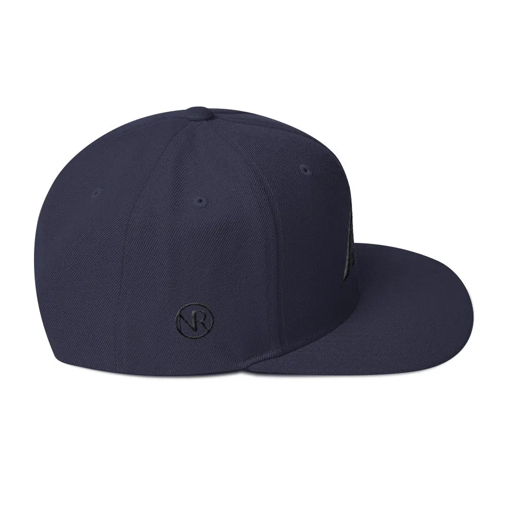 Alabama Hat - Flat Brim - Black Embroidery - AL - Hat Color Options