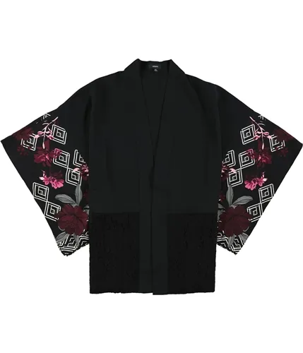 Alfani Womens Open Front Kimono Top Blouse