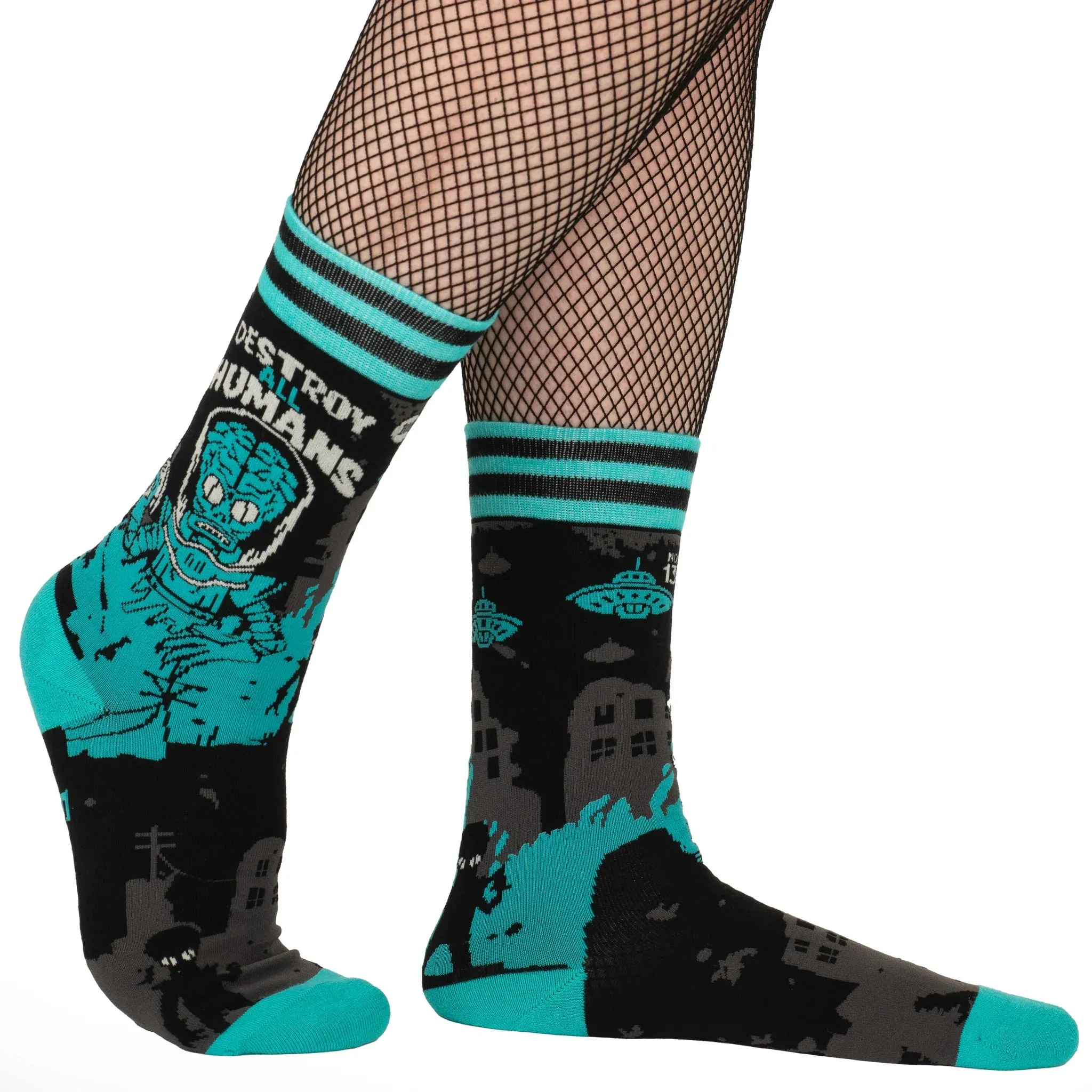 Alien Invasion Crew Socks