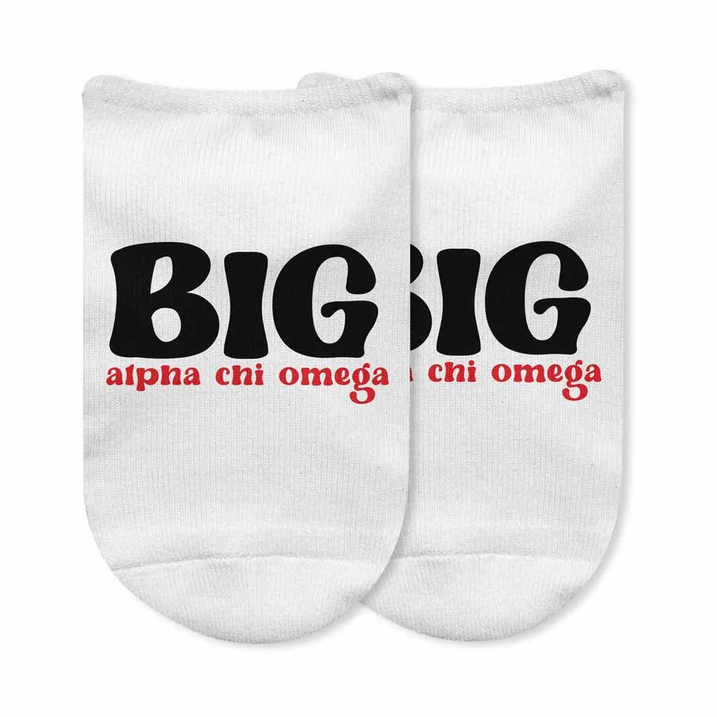 Alpha Chi Omega Socks for Big and Little Sisters