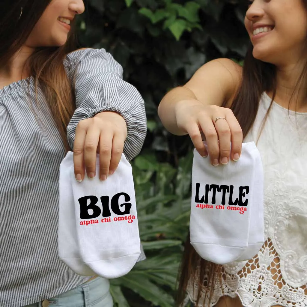 Alpha Chi Omega Socks for Big and Little Sisters