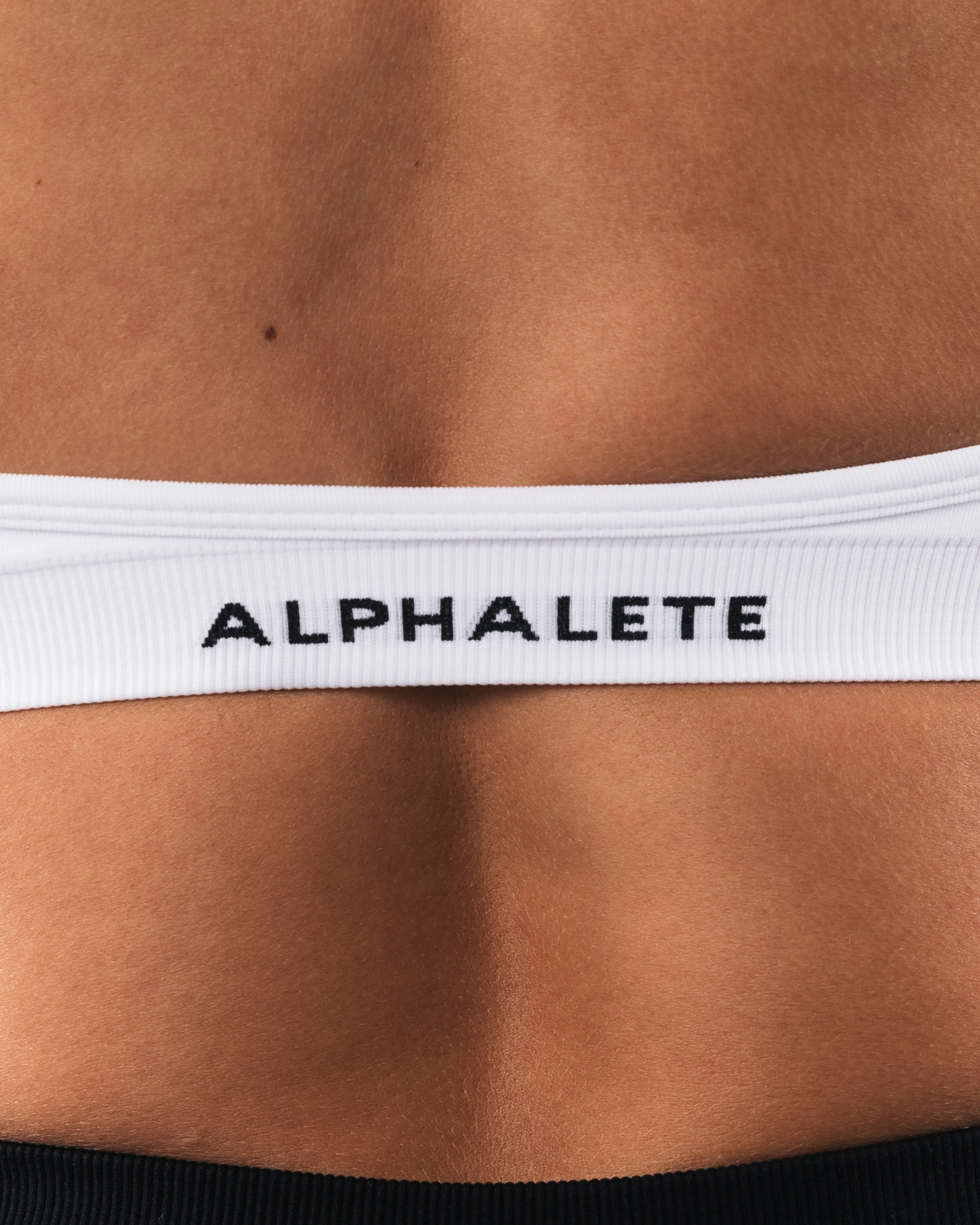 Amplify Halter Bra - White