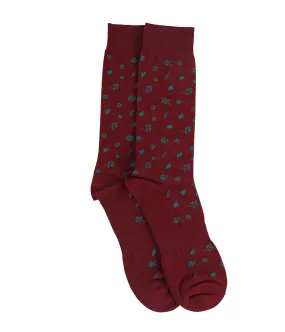 Bar Iii Mens Floral Print Dress Socks