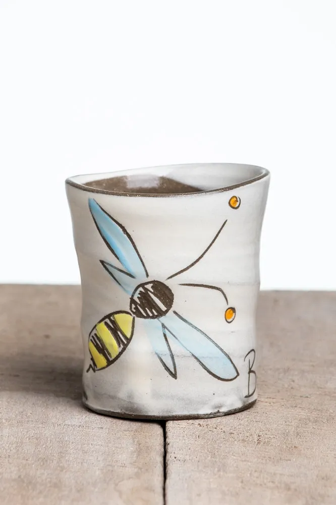 Bee the Change Cup Hand Painted Ceramic