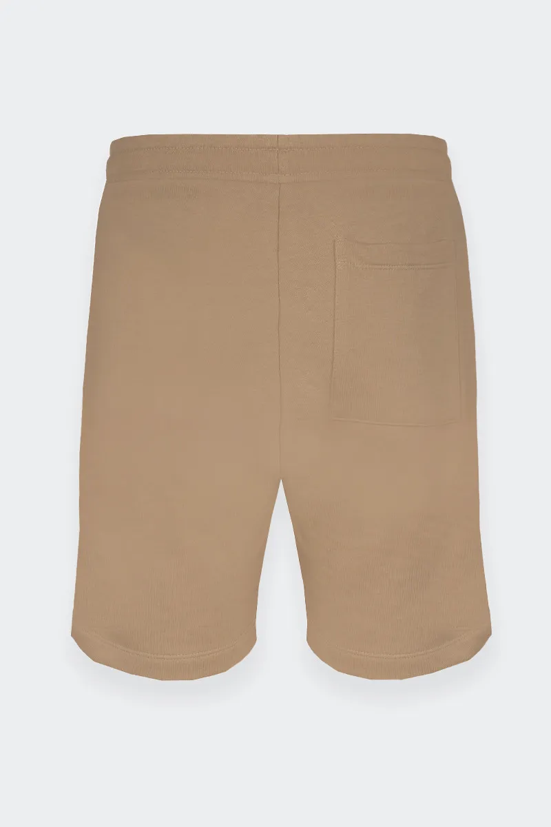 Beige Bermuda sweatpants