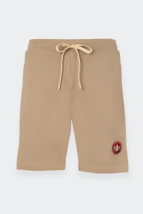 Beige Bermuda sweatpants