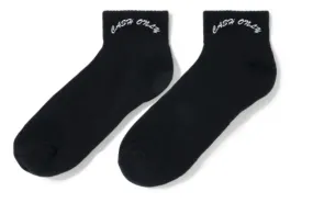 Black cash only ankle socks