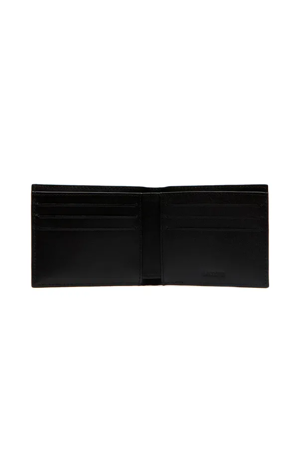 Black Lacoste Leather Card Wallet