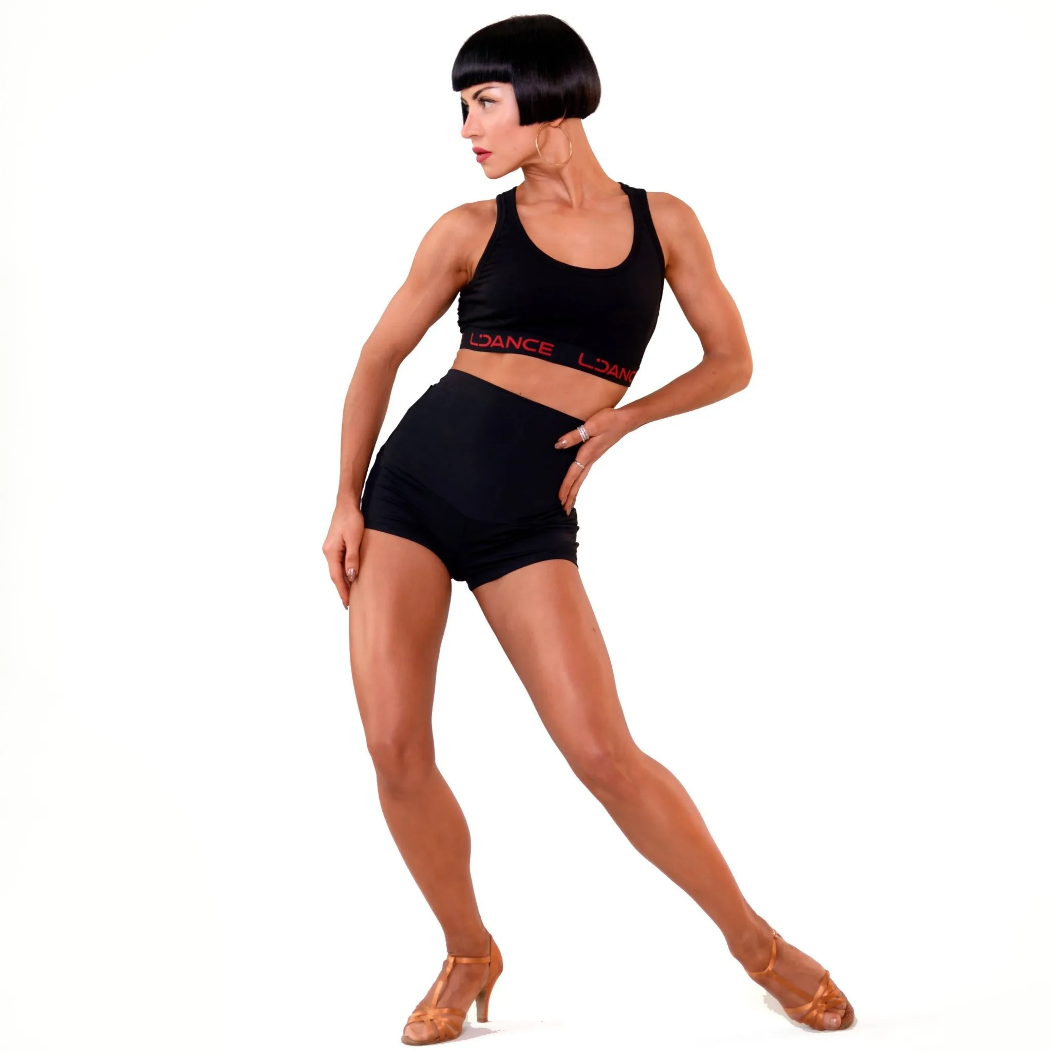 Black Latin Dancewear Top