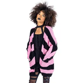 Black Pink In a Daze Cardigan - Shop Now