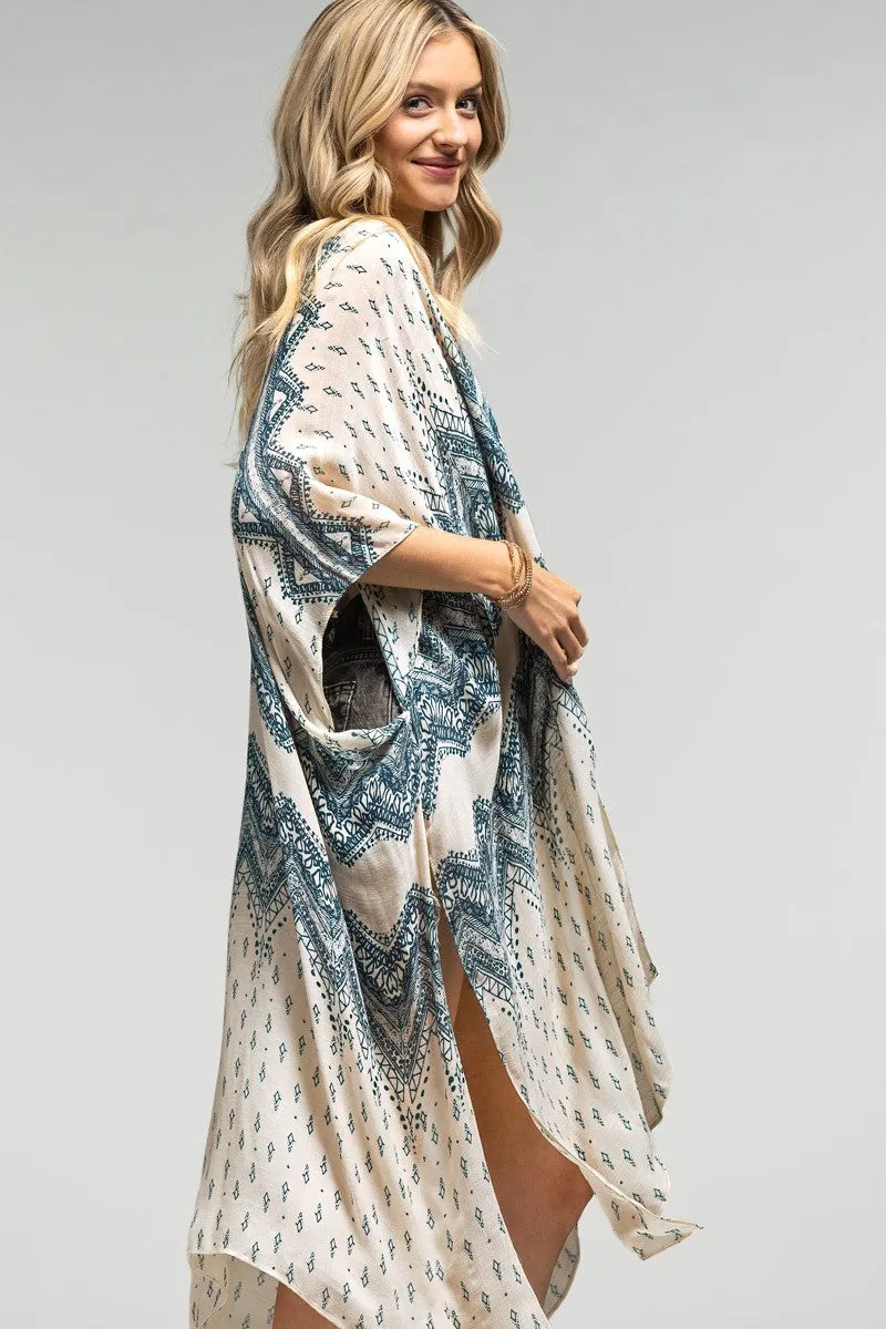 Boho Chevron Kimono