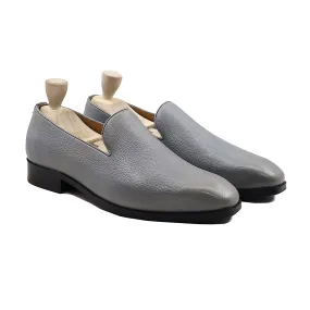 Brecken - Grey Pebble Grain Loafer - Shop Now