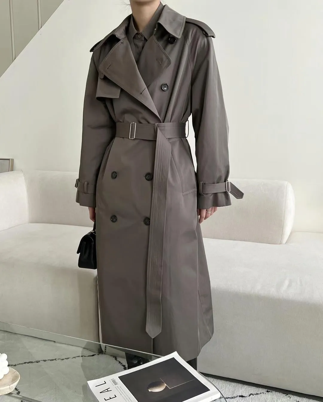 Brown Trench Coat - Sarah Collection