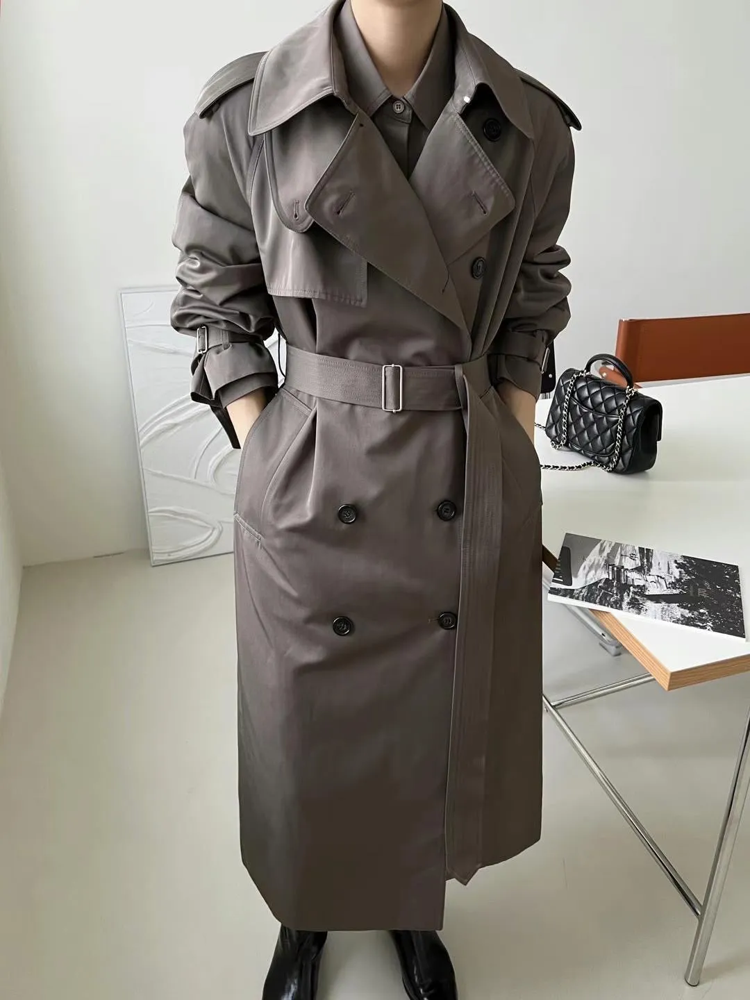 Brown Trench Coat - Sarah Collection