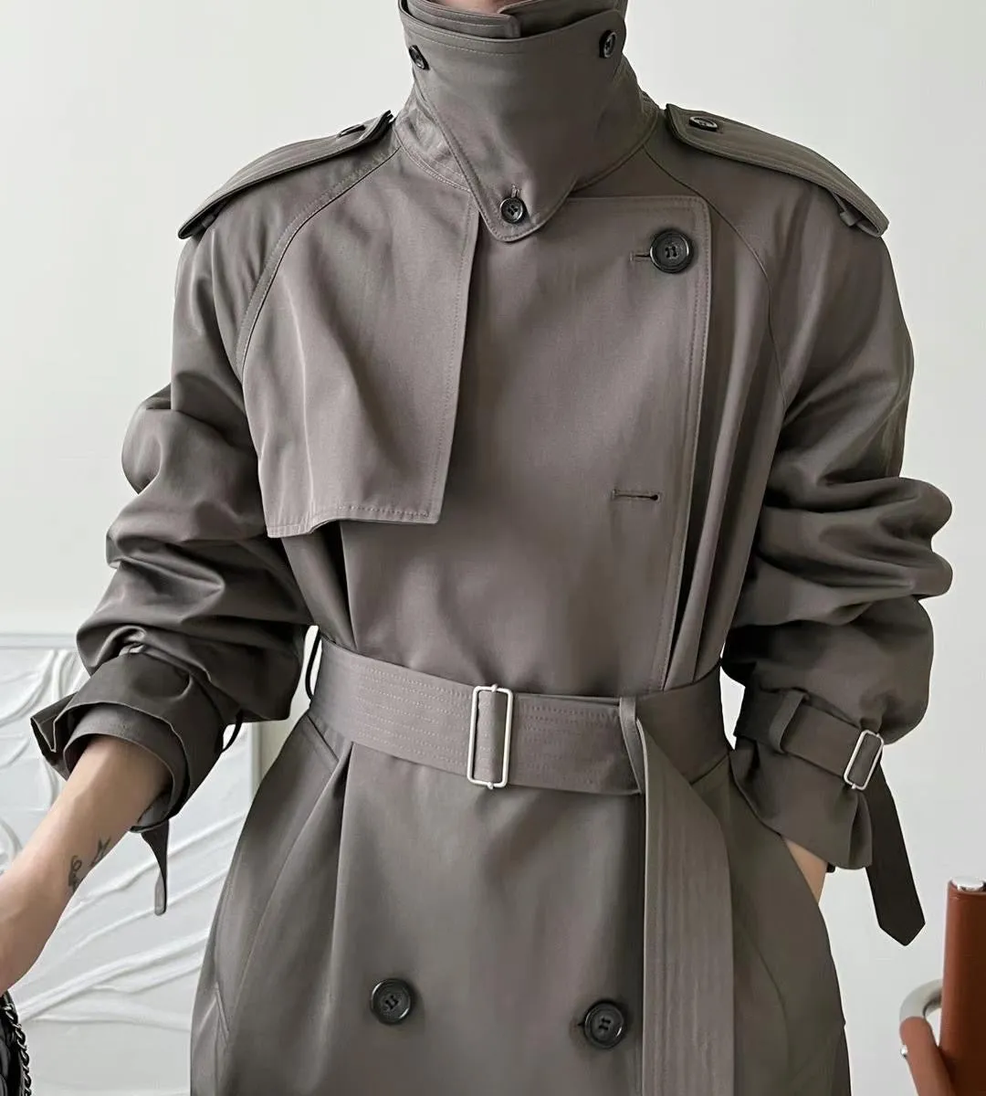 Brown Trench Coat - Sarah Collection