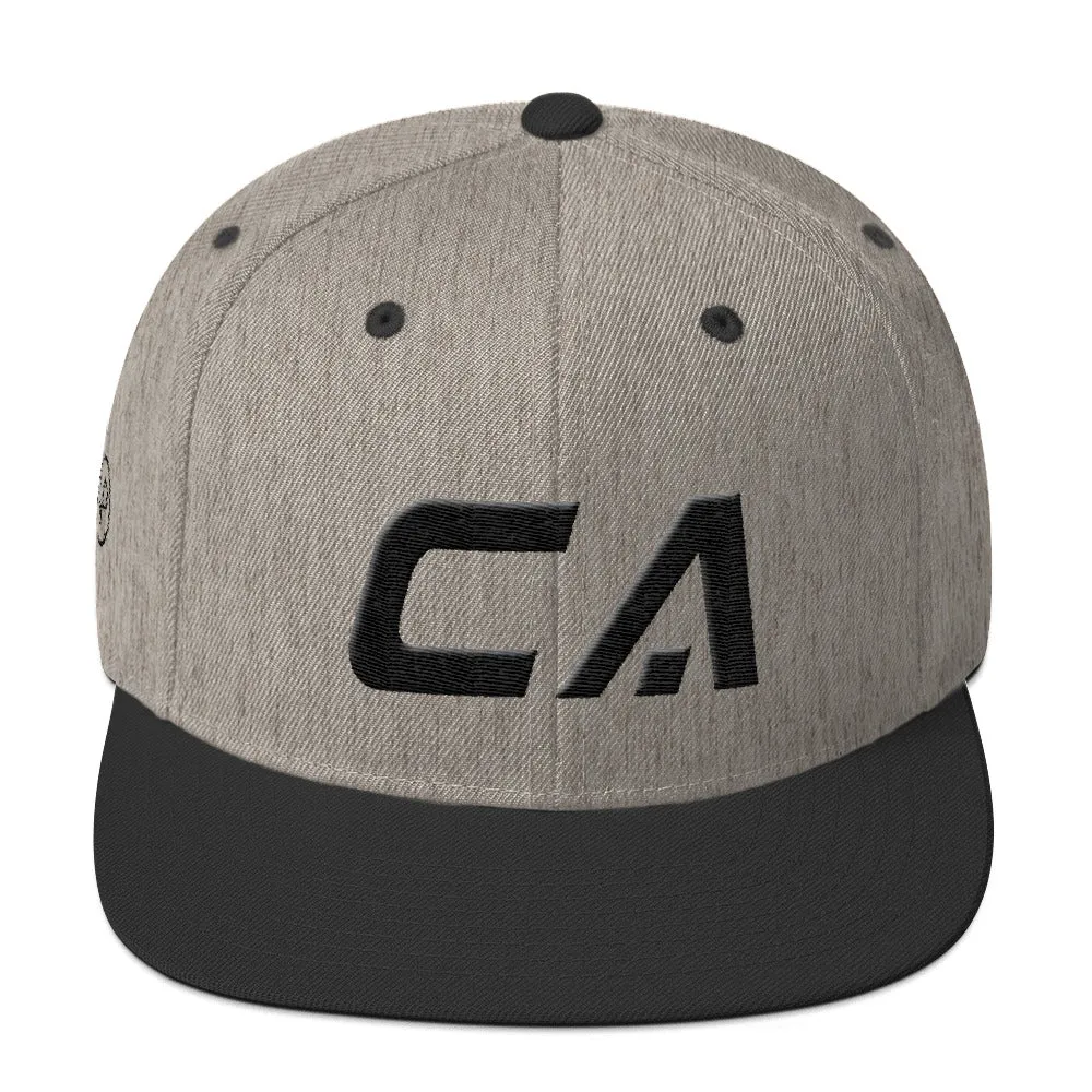 California hat - black embroidery - CA - many color options