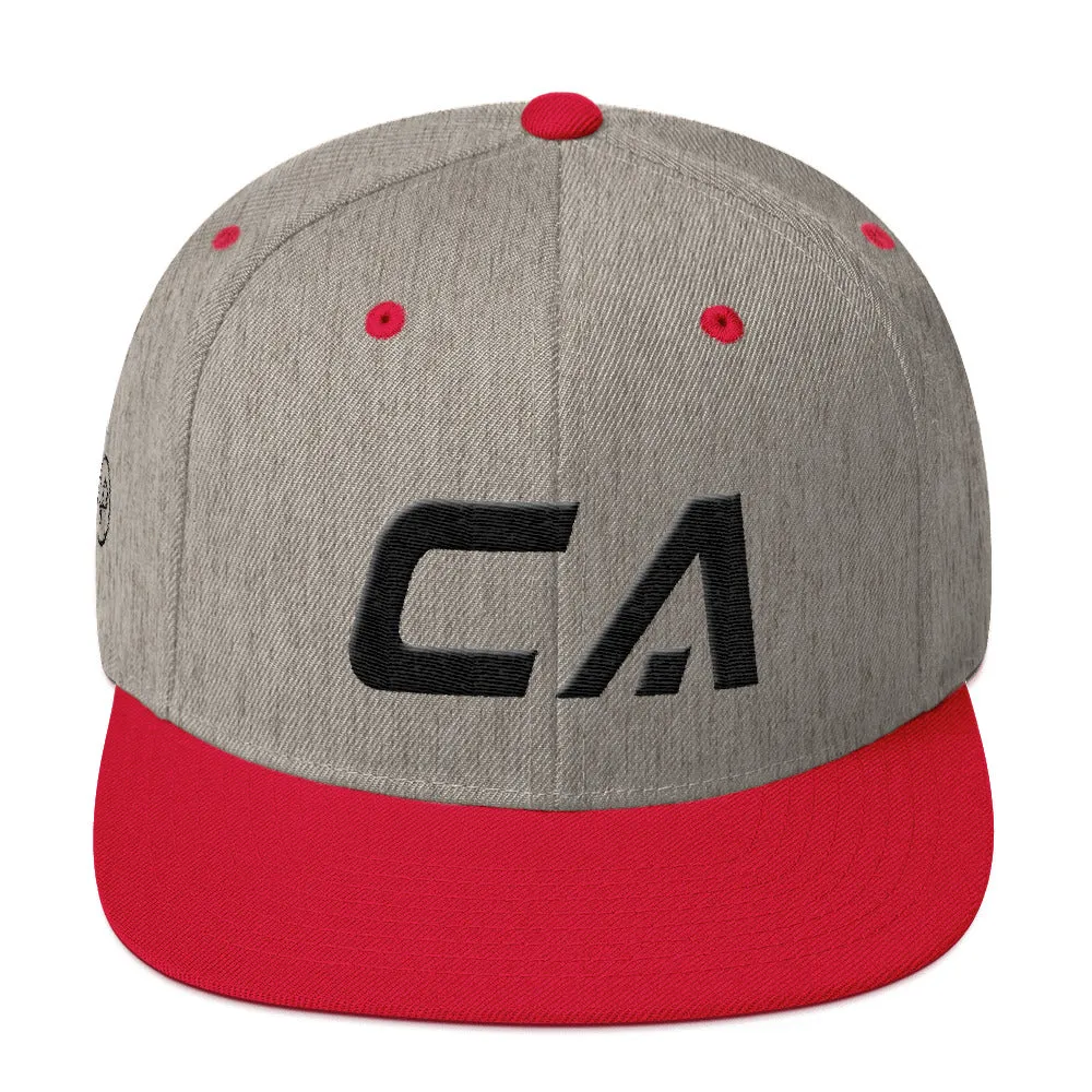 California hat - black embroidery - CA - many color options