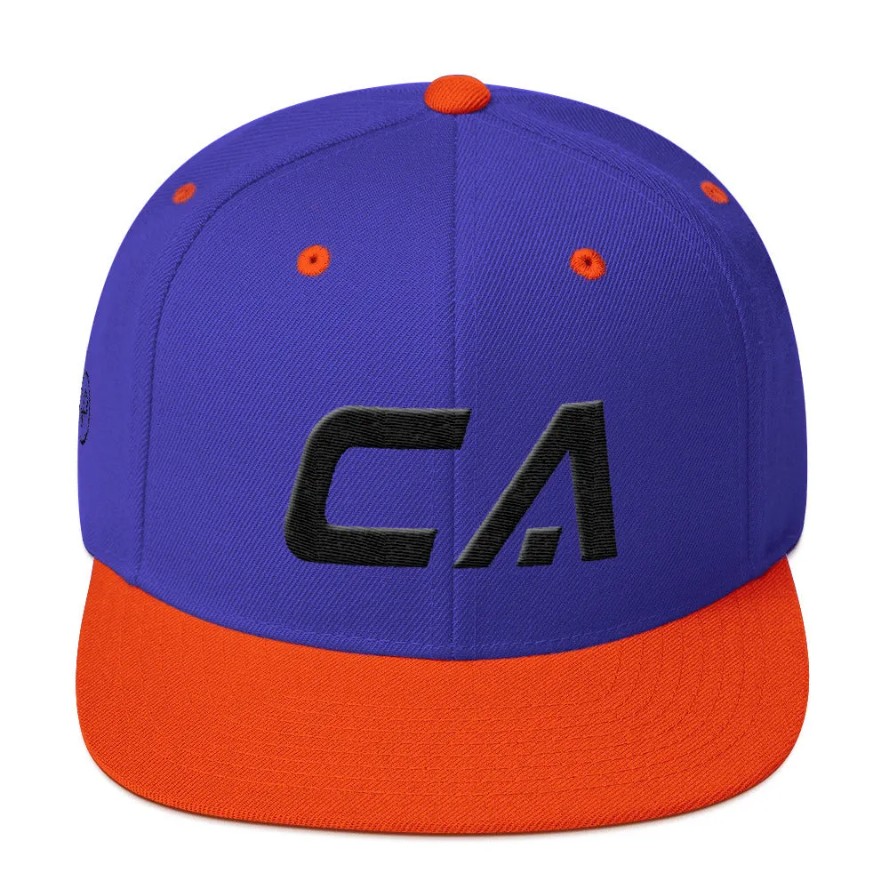 California hat - black embroidery - CA - many color options