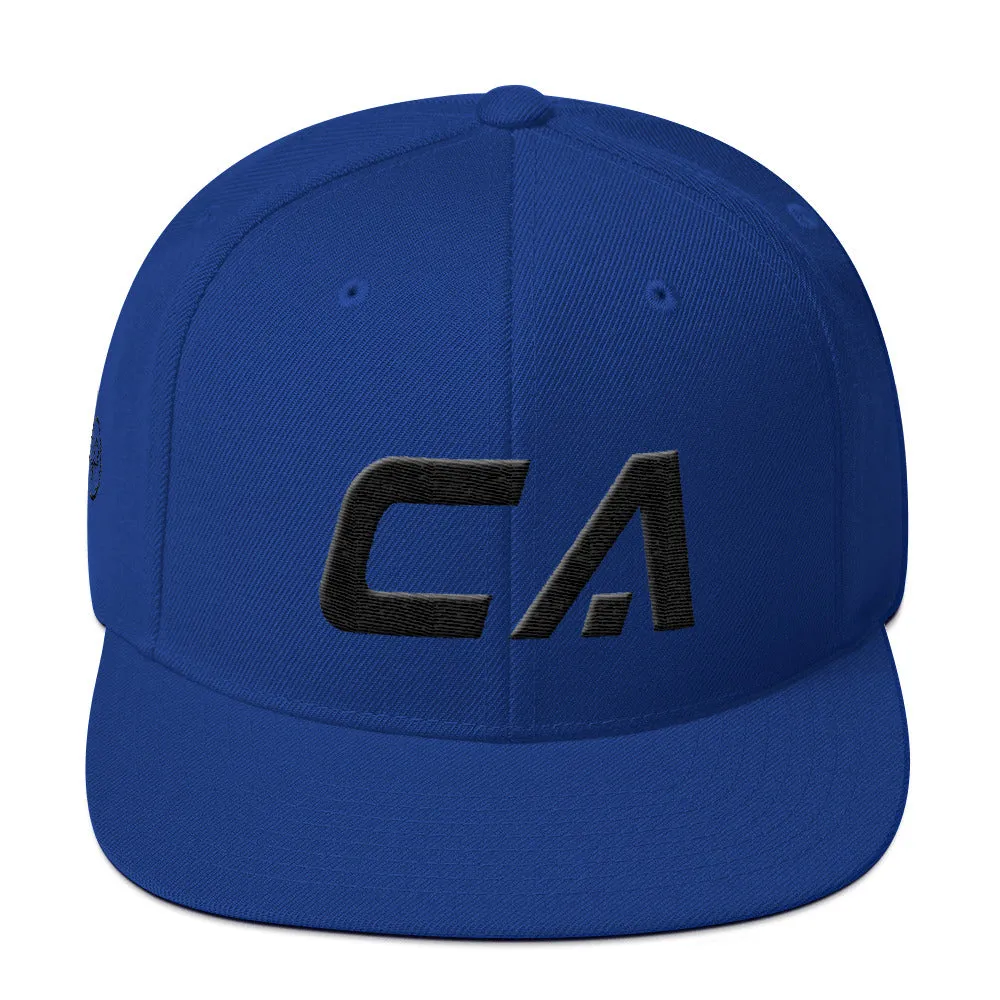 California hat - black embroidery - CA - many color options