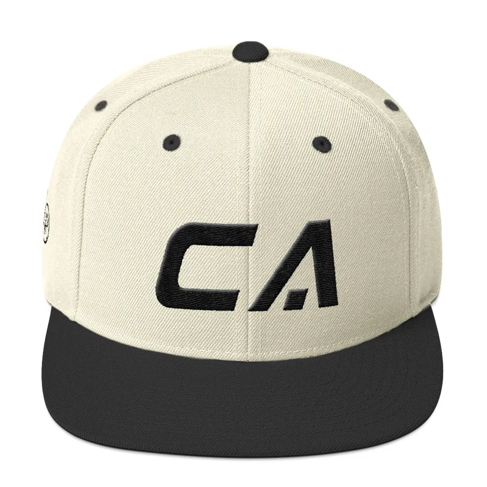 California hat - black embroidery - CA - many color options