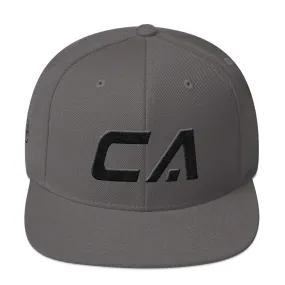 California hat - black embroidery - CA - many color options