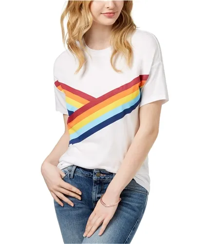 Carbon Copy Womens Rainbow Graphic T-Shirt, TW1