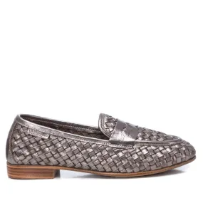 CARMELA Pewter Leather Loafer