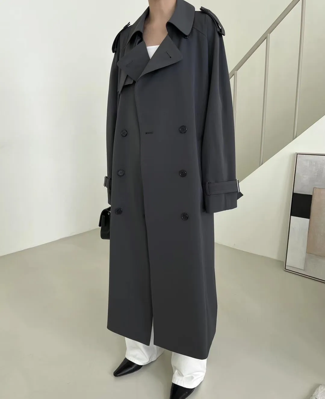 Carrie Black Trench Coat