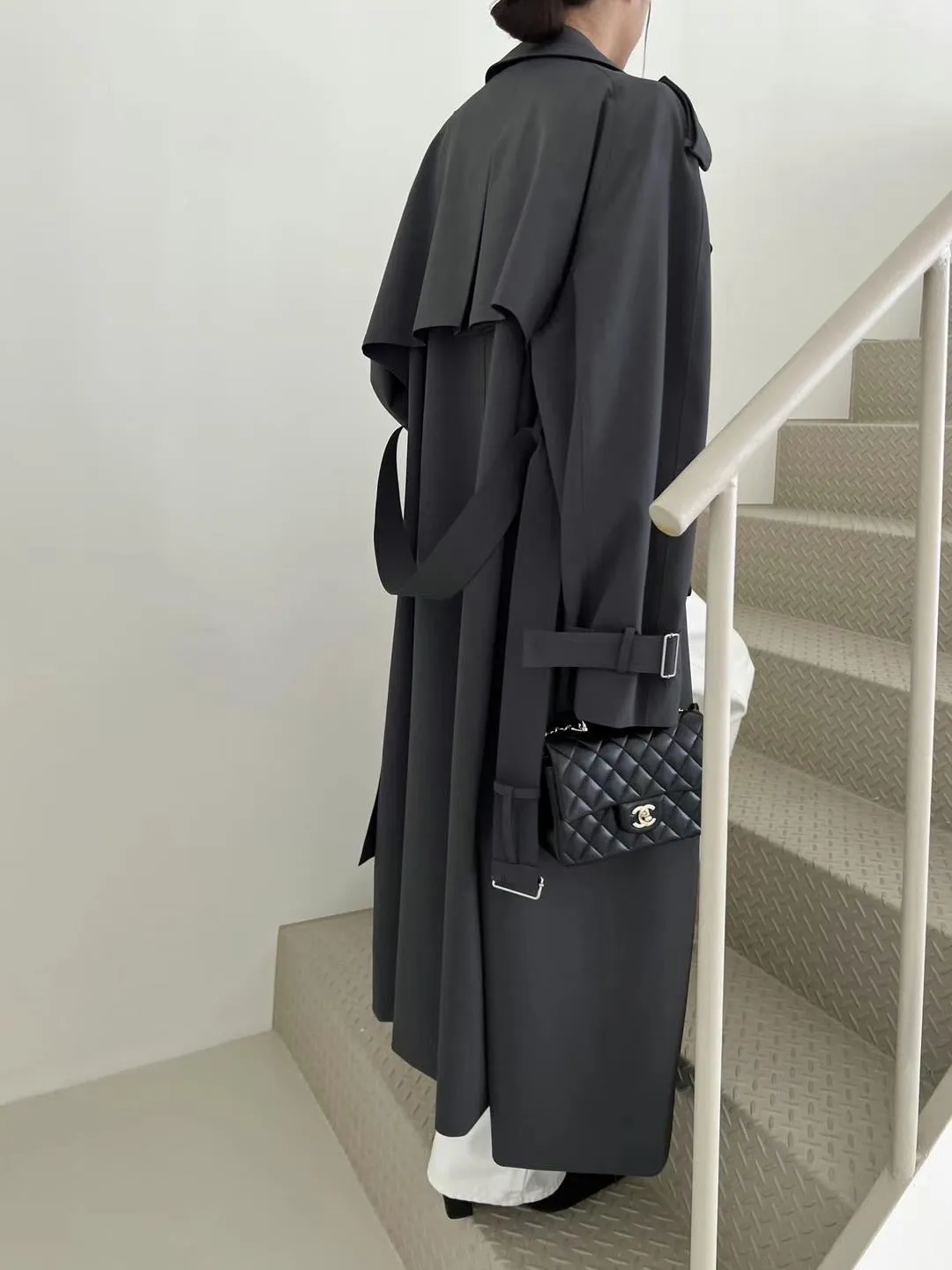 Carrie Black Trench Coat