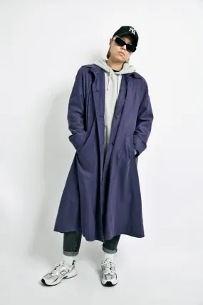 Classic blue trench coat