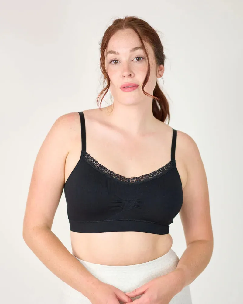 Coobie bra, 9042 v-neck lace-trim X-large