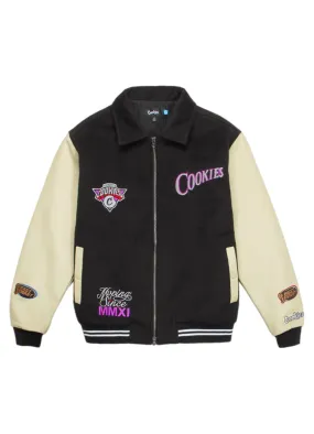 Cookies Full Clip Melton Wool Varsity Jacket