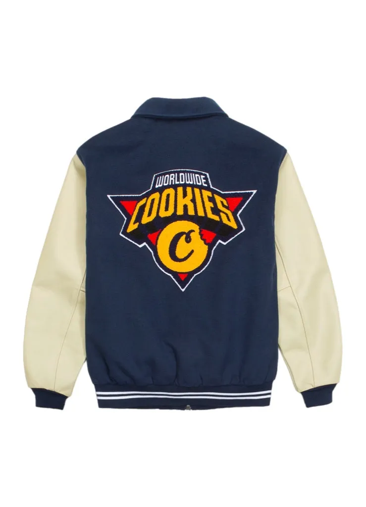 Cookies Full Clip Melton Wool Varsity Jacket