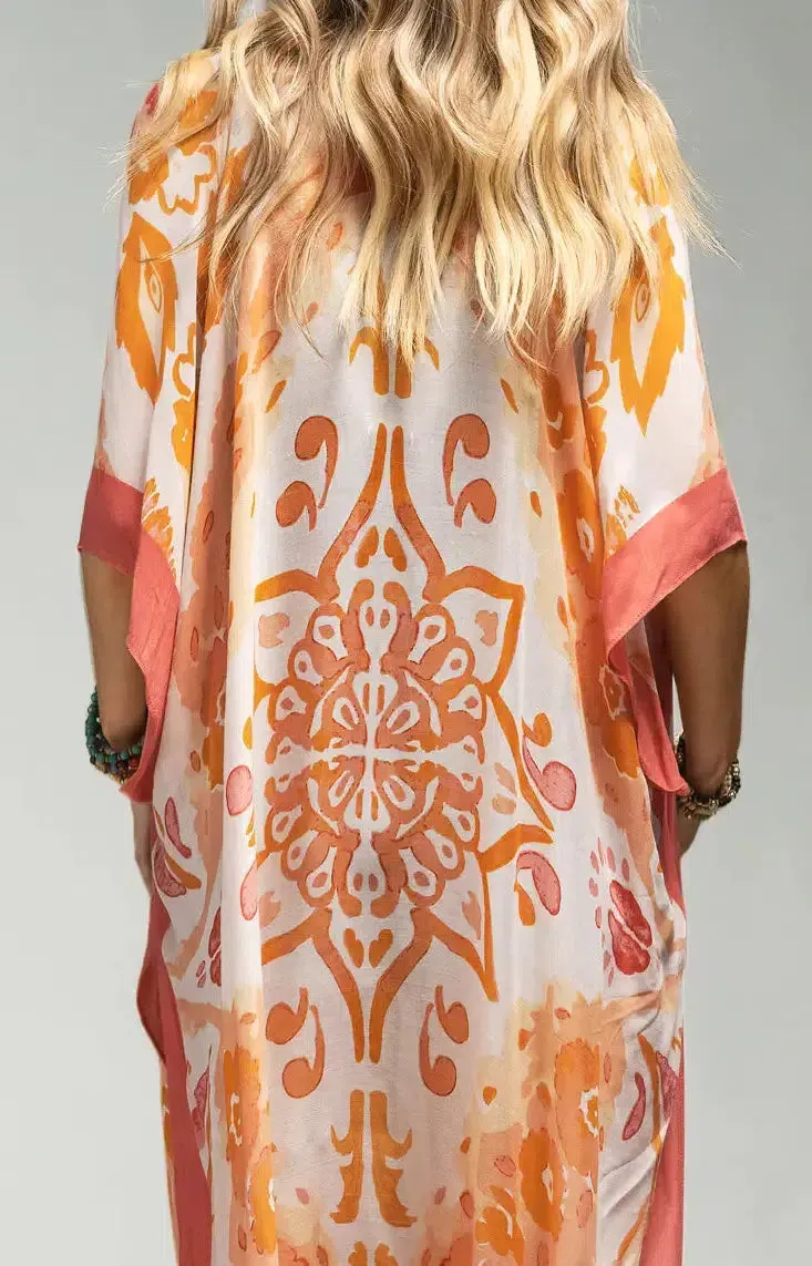 Coral Cream Kimono