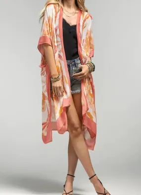 Coral Cream Kimono