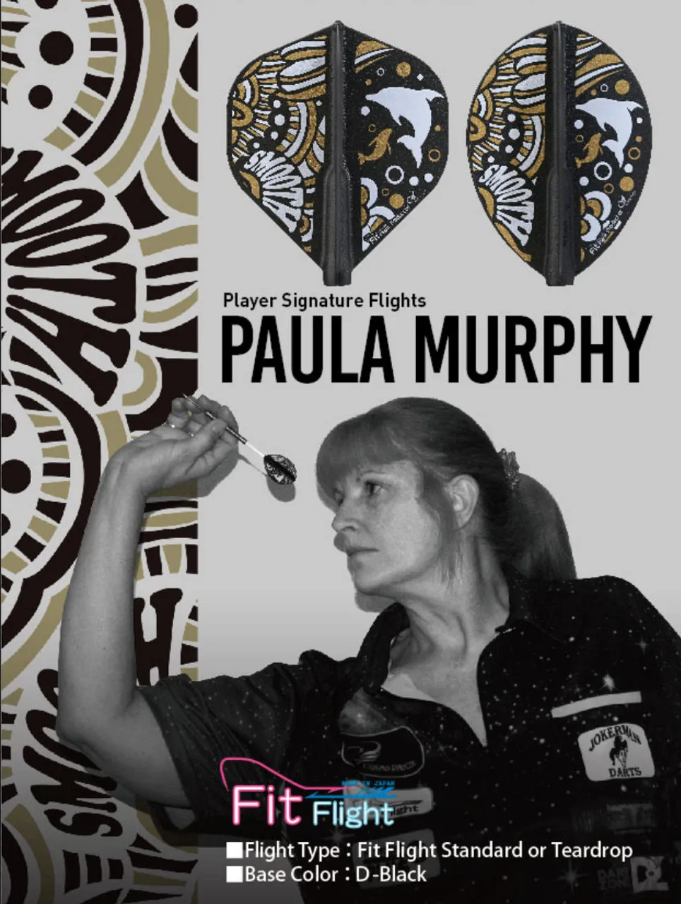 Cosmo Darts Paula Murphy2 Teardrop Flights can be rewritten as Cosmo Darts Paula Murphy2 Flights - Teardrop Design