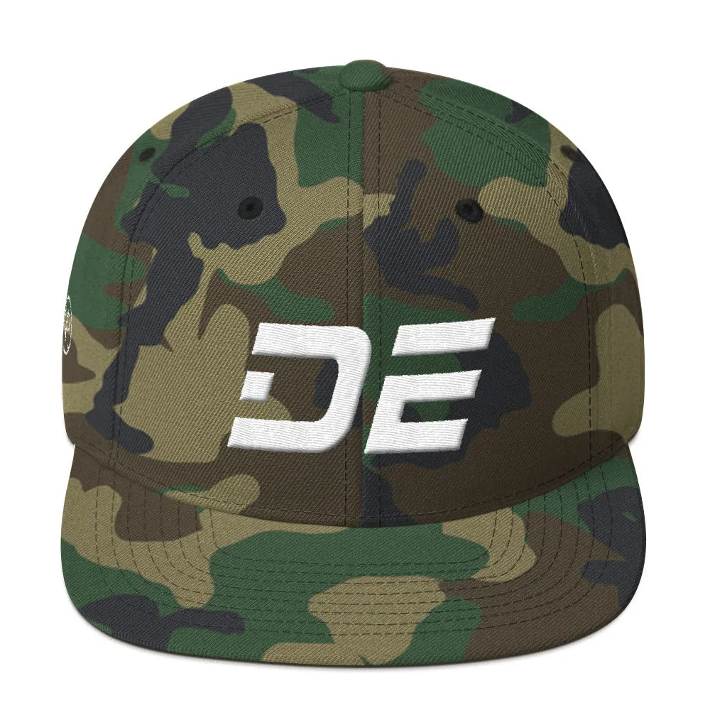 Delaware Hat - White Embroidery - DE - Multiple Hat Color Choices