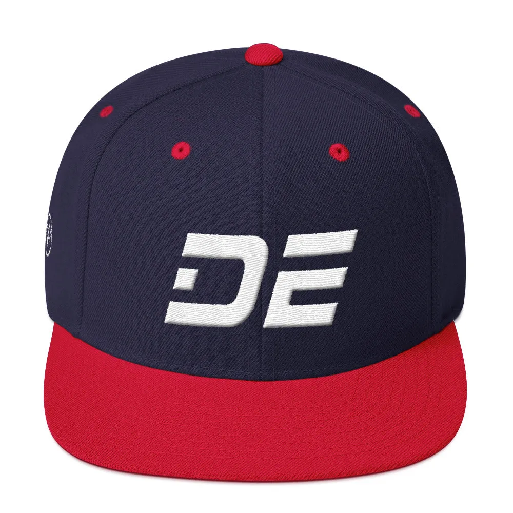 Delaware Hat - White Embroidery - DE - Multiple Hat Color Choices