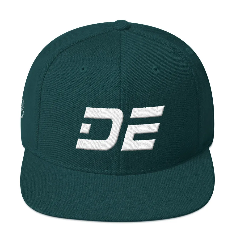 Delaware Hat - White Embroidery - DE - Multiple Hat Color Choices